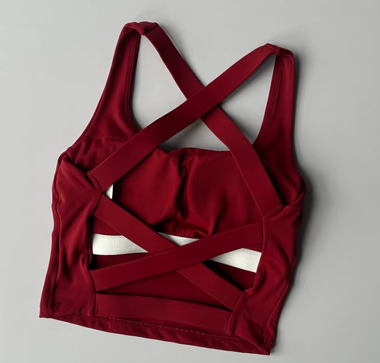 Padded Open Back Sports Bra