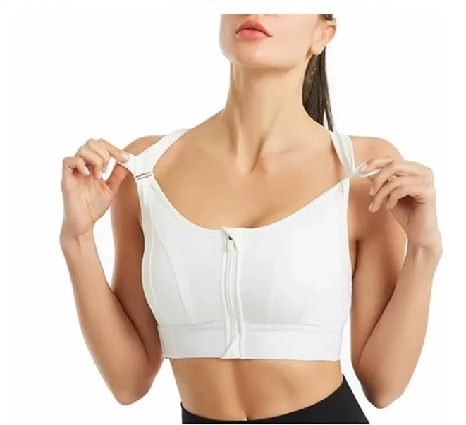 Supportive Zip Up Sports Bra