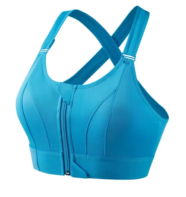 Supportive Zip Up Sports Bra