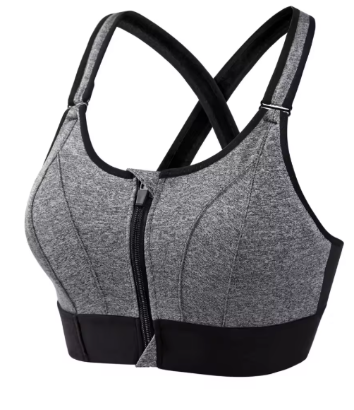 Supportive Zip Up Sports Bra