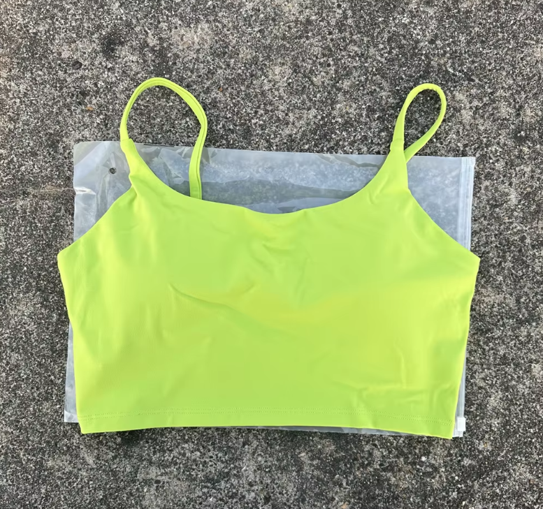 Padded Spaghetti Strap Sports Bra
