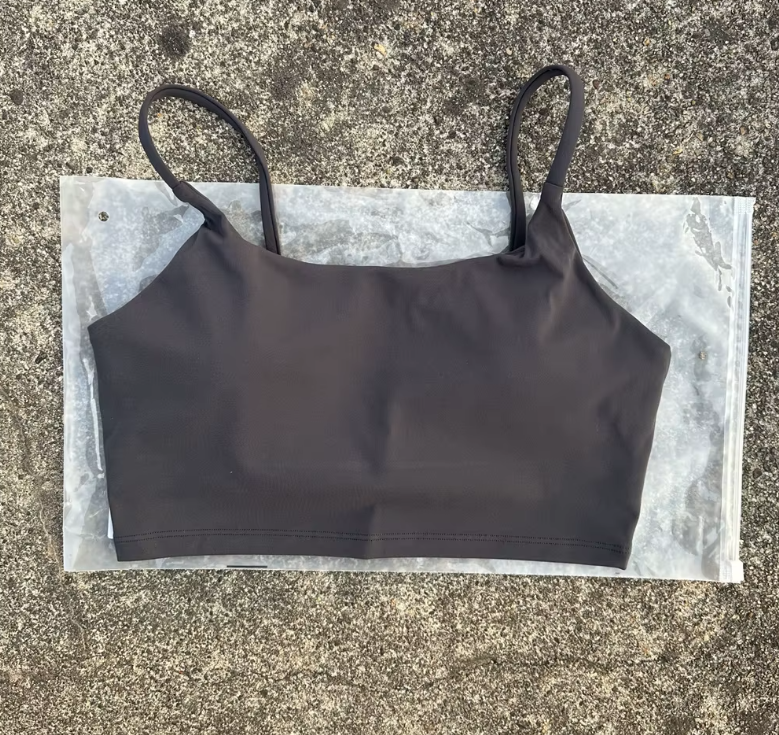 Padded Spaghetti Strap Sports Bra