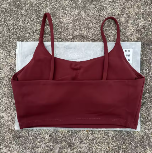 Padded Spaghetti Strap Sports Bra