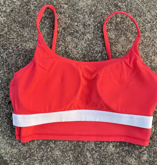 Padded Spaghetti Strap Sports Bra