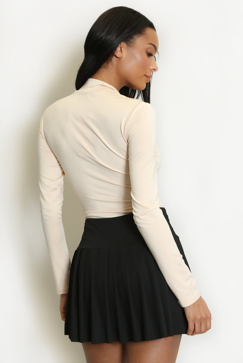 Zip Up Long Sleeve Bodysuit