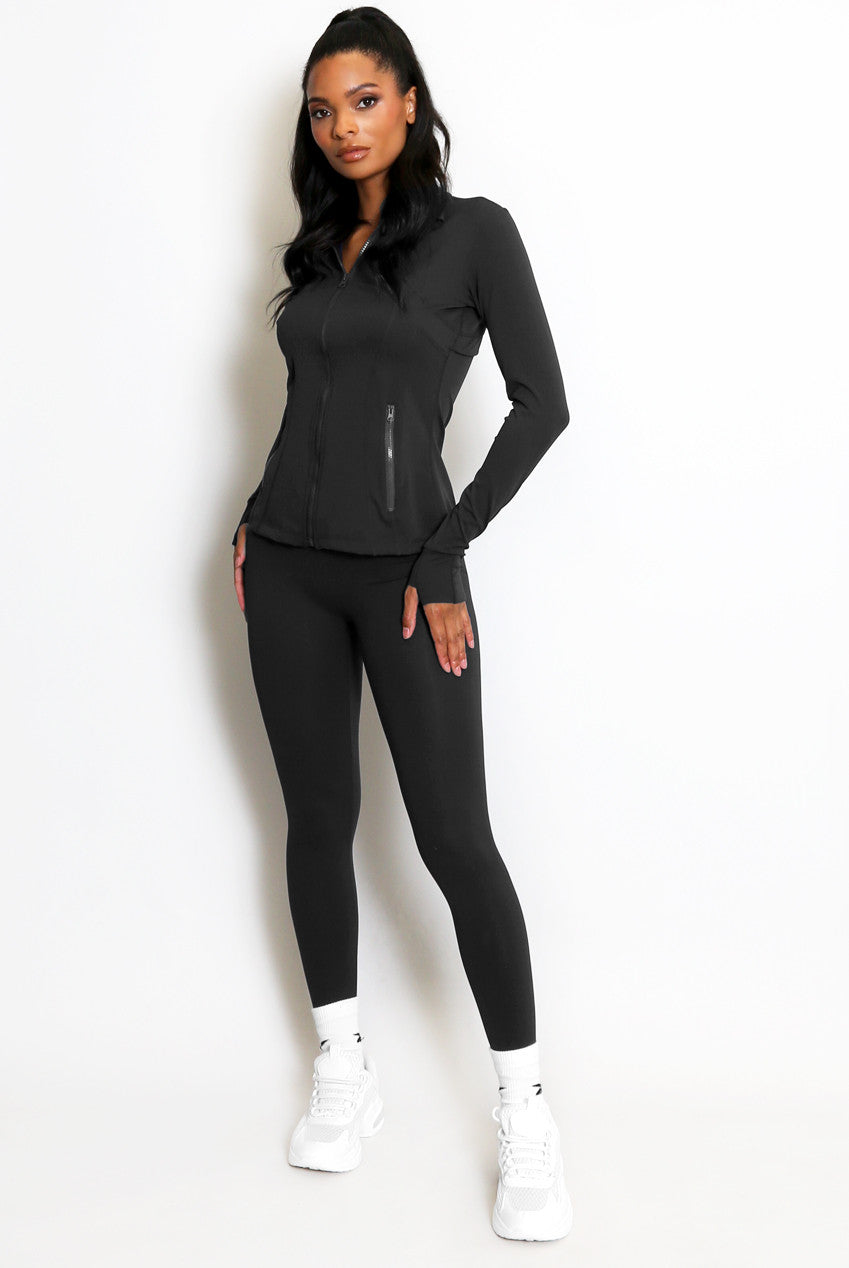 Sculpted Gym Jacket And Legging Set