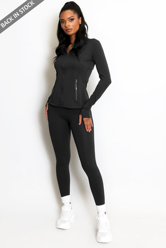 Sculpted Gym Jacket And Legging Set