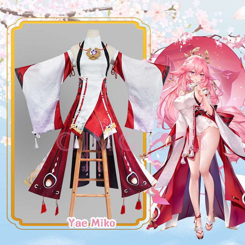 Genshin Impact Yae Miko Cosplay Costume