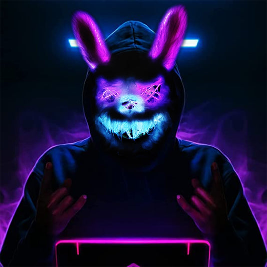 LED Halloween Rabbit Mask