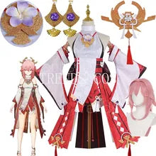 Genshin Impact Yae Miko Cosplay Costume