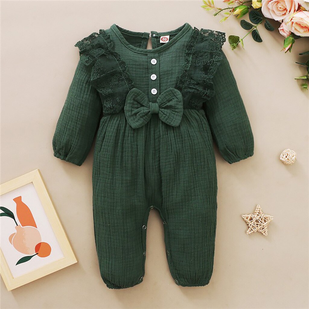 Newborn Baby Girls Bodysuit Cotton Romper