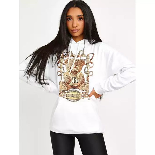 Mischief Teddy Graphic Print Hoodie